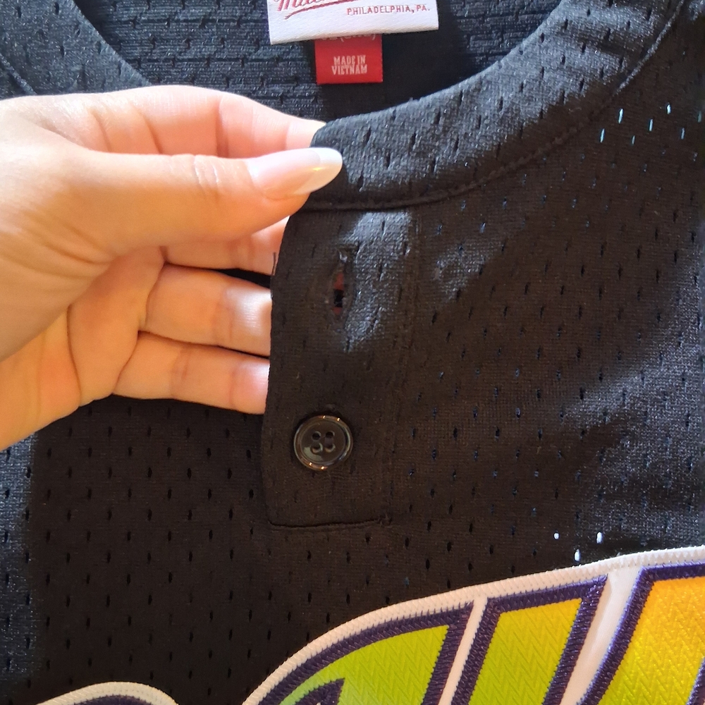Mitchell & Ness Black Tampa Bay Devil Rays Jersey Baseball Jersey In Size 2XL - Picture 3 of 5